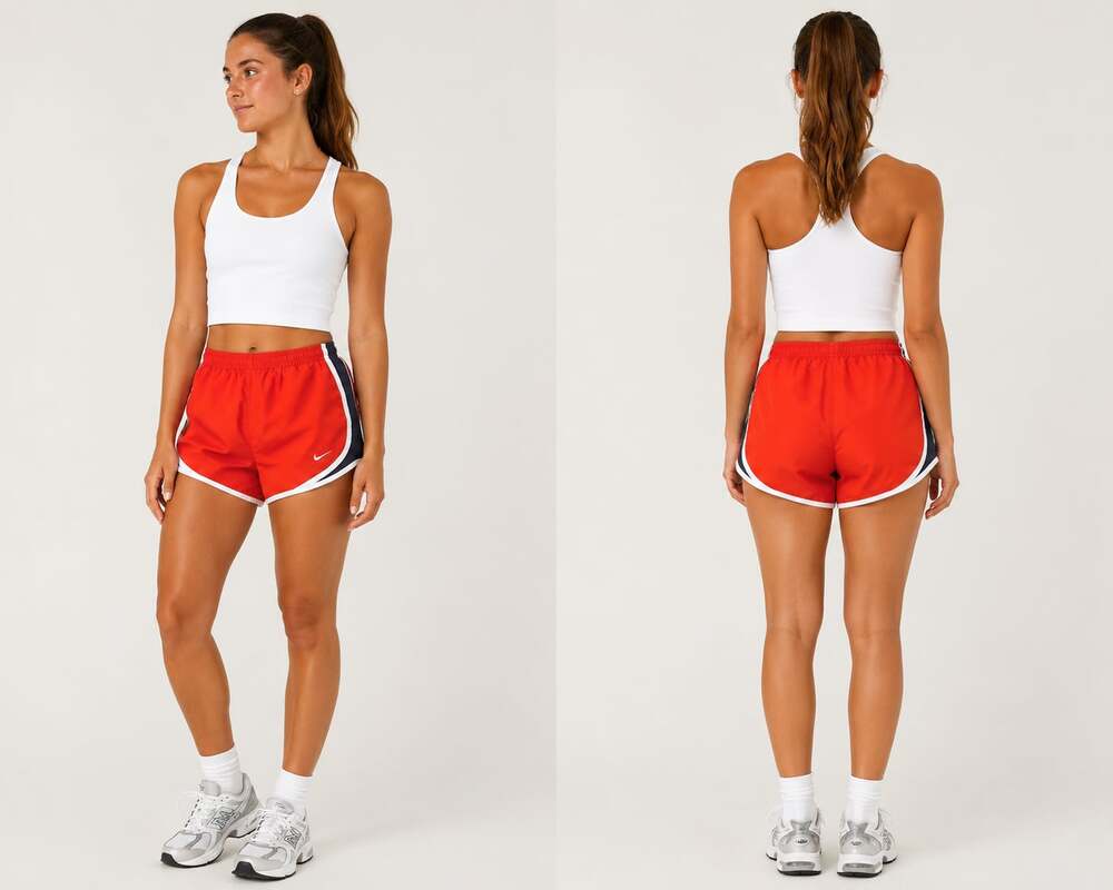 Nike Dri-FIT Tempo Running Shorts Women's XS Red Athletic